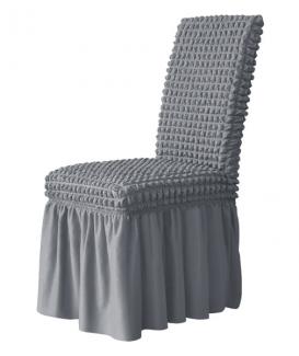 Seersucker graco high dining room chair cover with spandex skirt