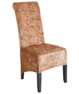 Removable stretch crushed velve dining chair covers 