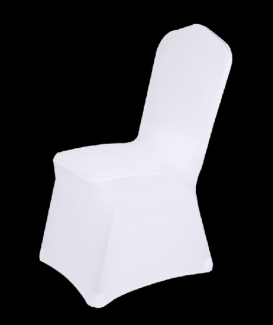 Stretch white chair cover for wedding party 