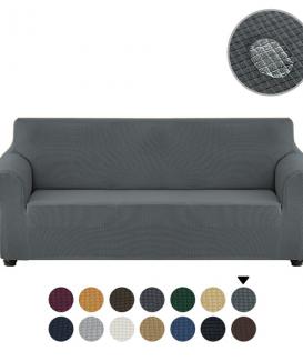 Textured velvet waterproof karlstad uppland grey cover for sofa cover