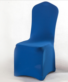 White blue spandex chair cover for banquet