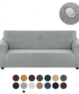 Sofa cover light grey modern style