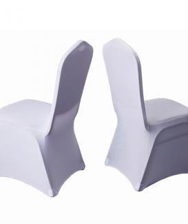 White spandex chair cover