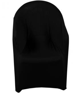 Large black stacking chair cover