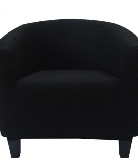 Swivel chair slip cover for barrel chair