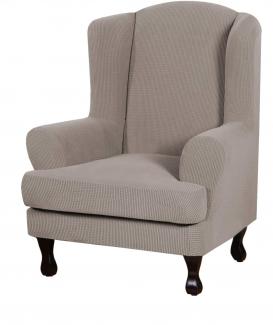 2 piece wing chair slip cover for wing chair