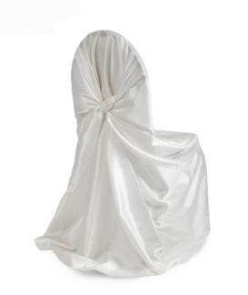 Wholesale white universal satin chair cover