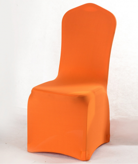 Wholesale orange monoblock chair cover for banquet chairs