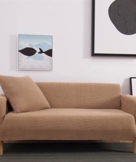 Cable knit brown sofa cover set for wholesalesale