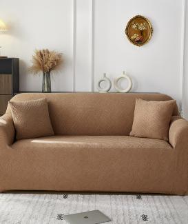 Wholesale boucle fabric brown sofa cover 3 seater