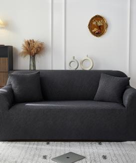 Wholesale black sofa cover 2 seater set