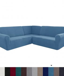 New style cover for blue sofa 5 seater sofa cover with arms